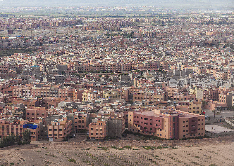 Aerial view of Marrakech, Morocco